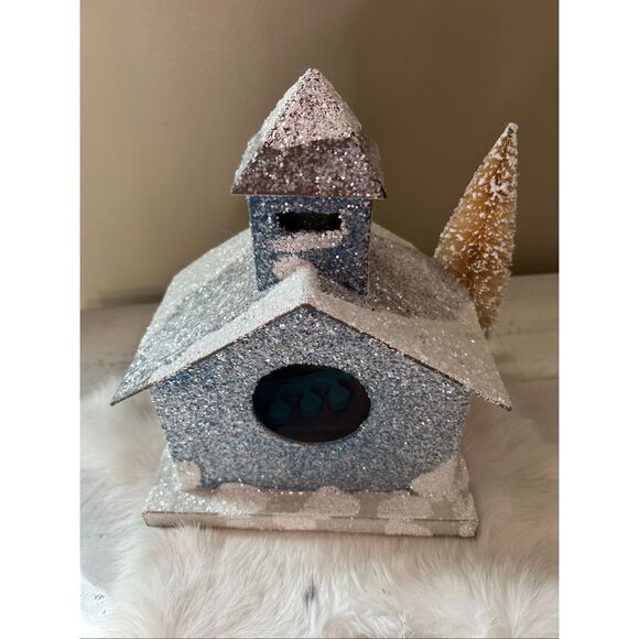 Vintage Christmas House 9.5” tall - Picture 5 of 6